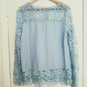 Floral Crocheted Blouse